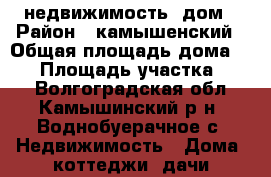 недвижимость- дом › Район ­ камышенский › Общая площадь дома ­ 64 › Площадь участка ­ 11 - Волгоградская обл., Камышинский р-н, Воднобуерачное с. Недвижимость » Дома, коттеджи, дачи продажа   